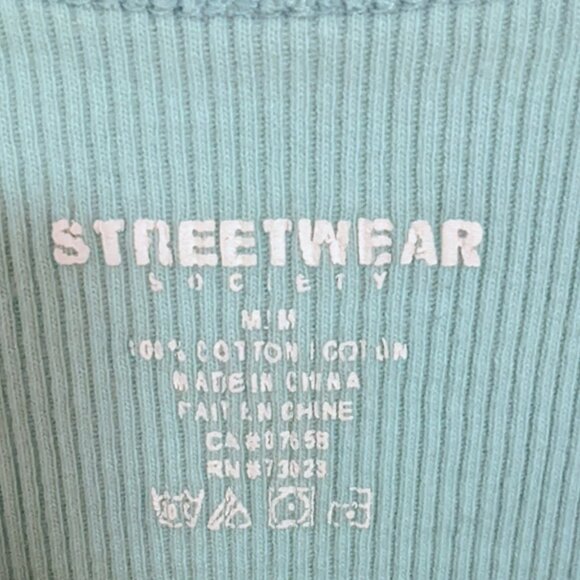 Womens Medium Blue Tank Top - Picture 3 of 4